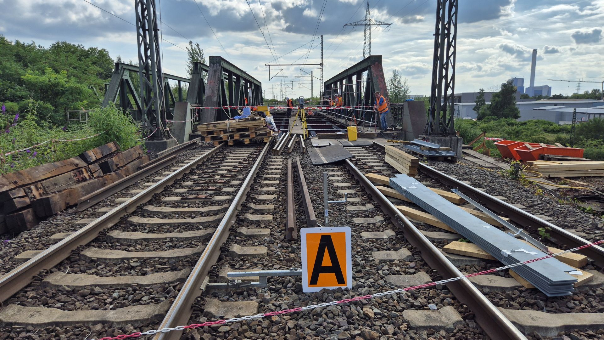 Brückenbalkenaufmaß Strecke 2320 Oberhausen